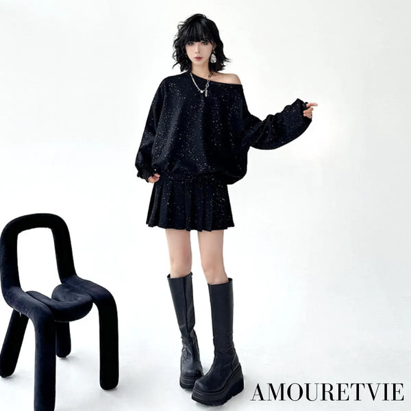 香港風ルーズサイズセットアップ /レディース モレビー|モード系ファッションブランド